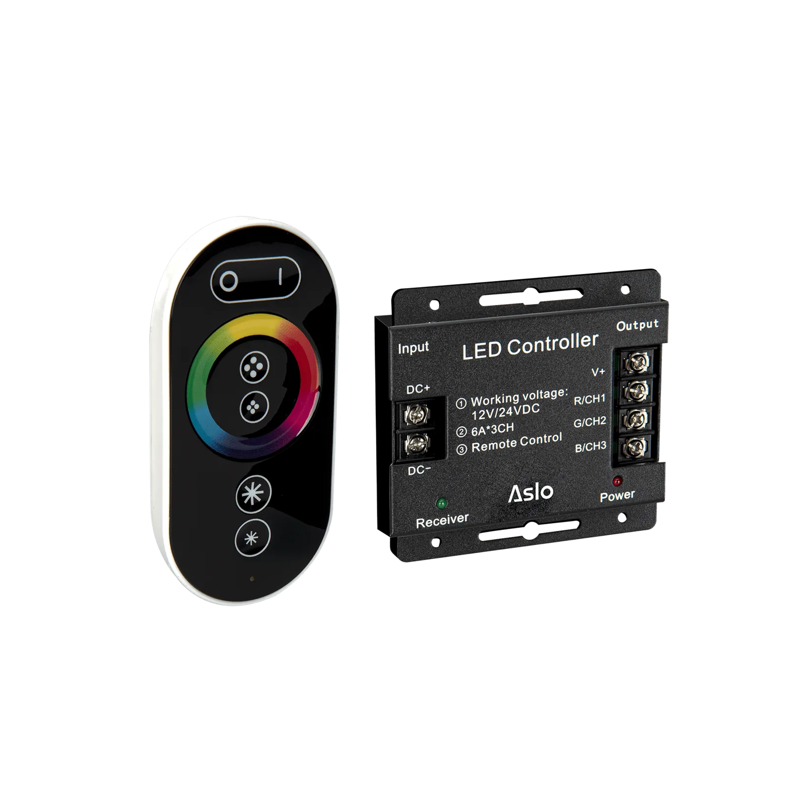 CONTROLADOR RGB COM COMANDO 12V/24V MAX. 18A
