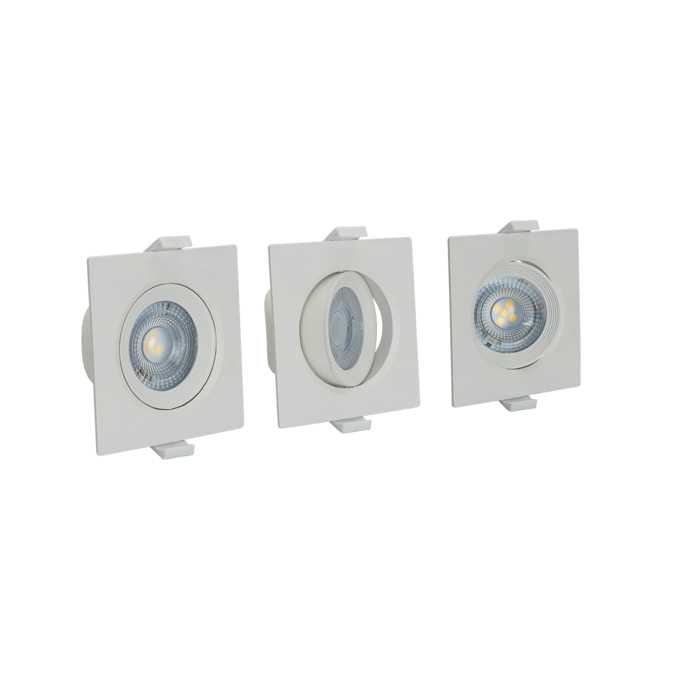 DOWNLIGHT BASCULANTE QUADRADO DE EMBUTIR 6,5W - PACK 3UN