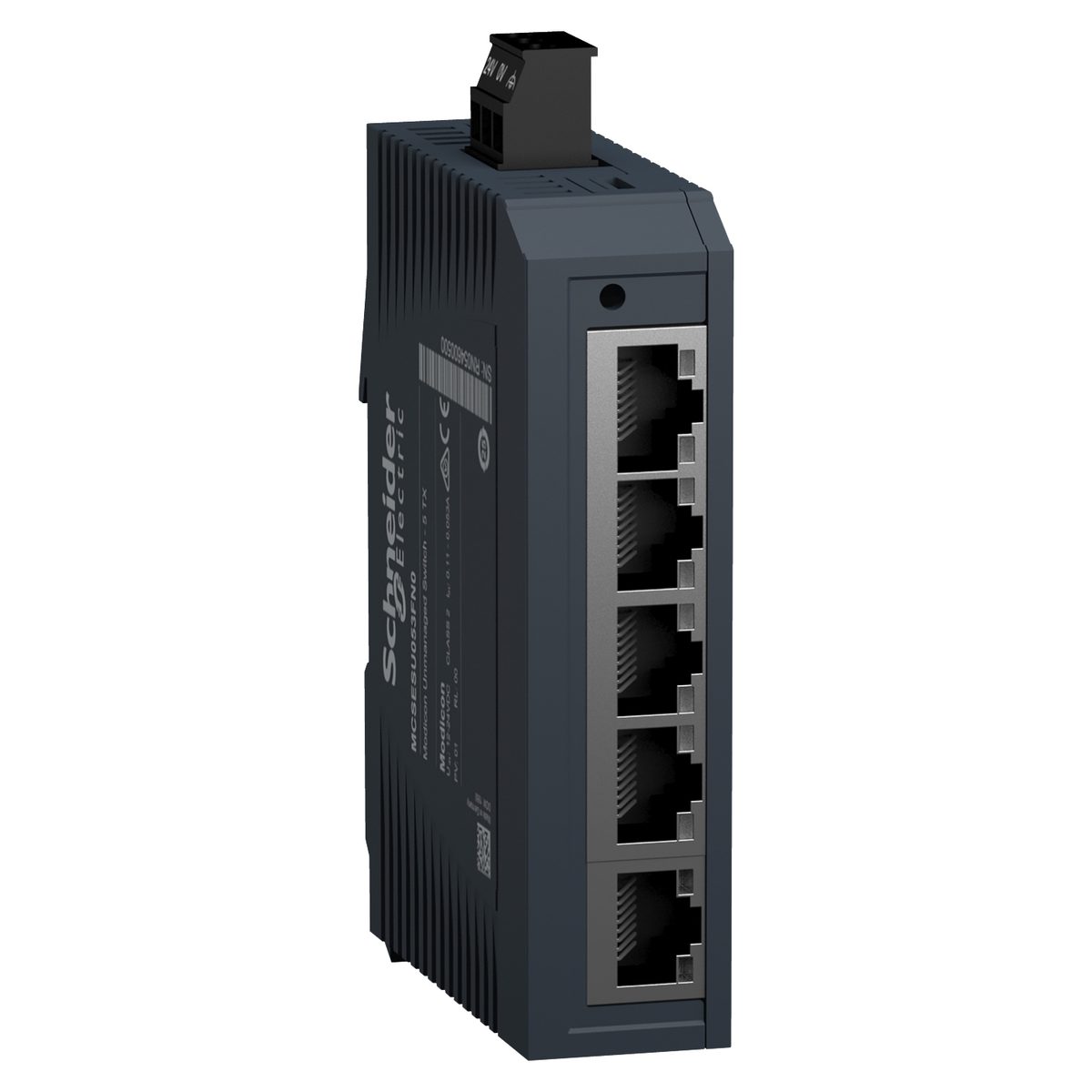 switch de rede, Modicon Networking, modelo padrão não gerido, 5 portas para cabo de cobre