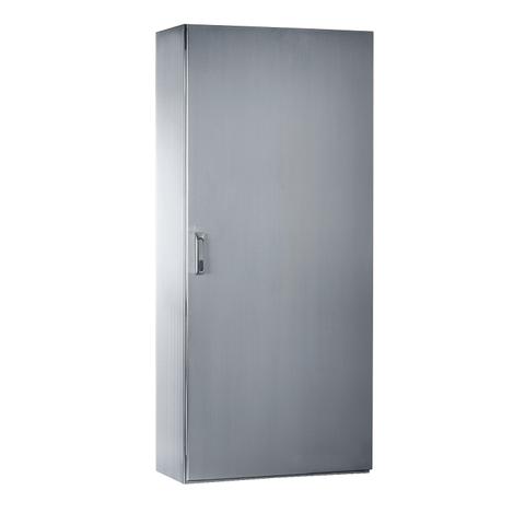 SMX 304L stainless monobloc enclosure, H1600xW800xD400mm, Scotch Brite® finish.