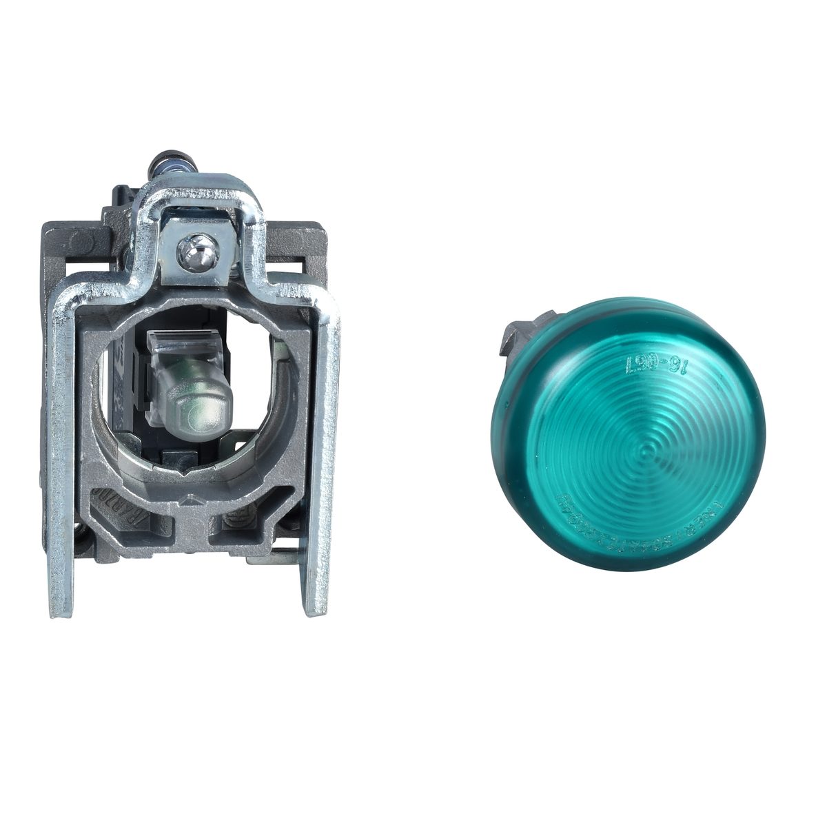 Sinalizador led - verde 24vca/cc e aro met atex p zon21/22