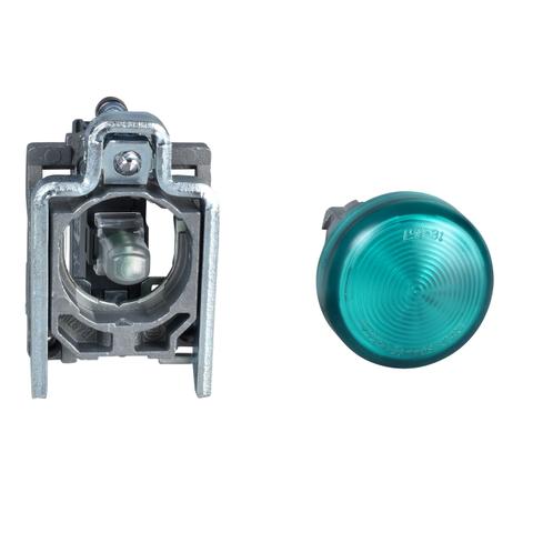 Sinalizador led - verde 24vca/cc e aro met atex p zon21/22